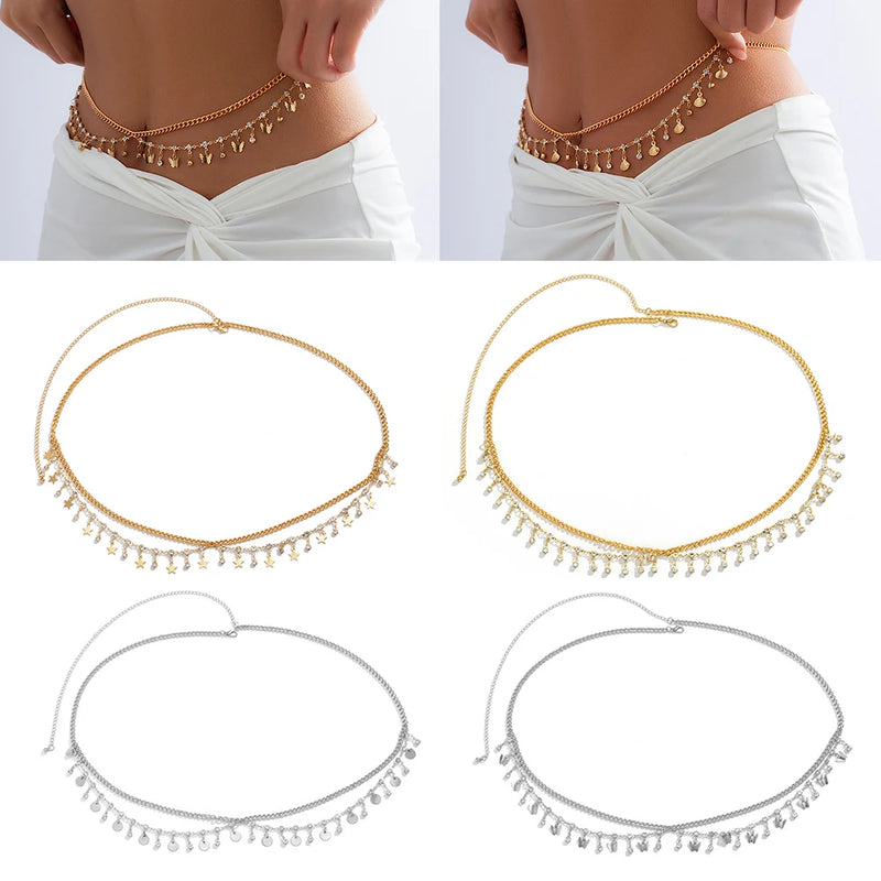 Body chain estrela/pedrinha/bolinha